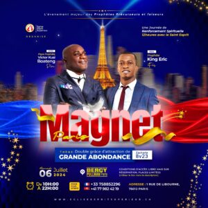 Inscription gratuite - Magnet Paris 06 Juillet 2024
